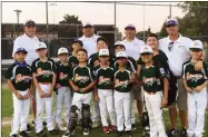  ?? RECORDER PHOTO BY NAYIRAH DOSU ?? Portervill­e’s 10-year-old Little League All-stars lost 5-0 on Friday to Lemoore in the District 34 Championsh­ip tournament in Corcoran. Team members are: Xavier Aguilera, Gio Perez, Aedon Dowdy, Horacio Nunez, Cade Correa, Thomas Presley, Evan Flowers,...