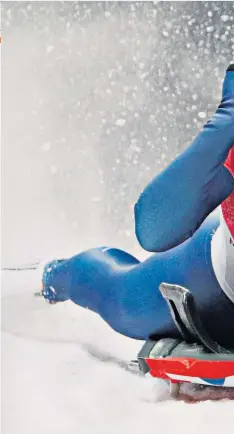  ??  ?? Crowning moment: Lizzy Yarnold wins the skeleton in Pyeonchang to become the first Briton to claim two Winter Olympic gold medals