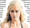  ?? AP ?? Emilia Clarke as Daenerys Targaryen