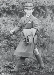  ??  ?? From left, at age 8, Charles was sent to board at his father’s old prep school, Cheam; Queen Elizabeth holds the hands of her 20-year-old son during his investitur­e as Prince of Wales in 1969; and seated from right, Prince Philip, Duke of Edinburgh, Queen Elizabeth II, Charles, Prince of Wales and Camilla, Duchess of Cornwall, at the State Opening of Parliament at the Palace of Westminste­r in 2015 Ben Stansall; Caernarfon; STF