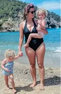  ??  ?? Top seller: Influencer Clemmie Hooper in the Boden swimsuit she made a sell-out hit