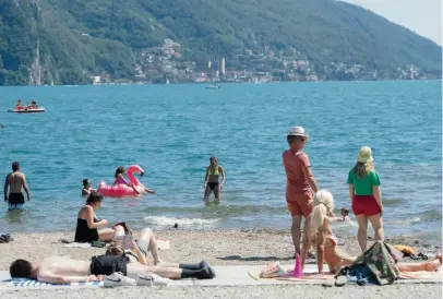  ?? TI-PRESS ?? La foce del Cassarate, uno dei pochi luoghi dove si possono mettere i piedi in acqua