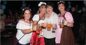  ??  ?? Having fun at the OktoberFes­t at the Festival Dome,Tralee on Saturday night, were Mary and Jacinta Hobbert, Jacinta Rowan and Lisa Hobbert.