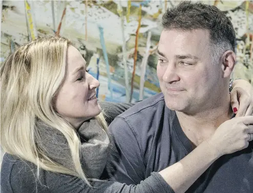  ?? CRAIG ROBERTSON / POSTMEDIA NEWS ?? Eric Lindros credits his wife Kina for playing a big role in smoothing things over with the Flyers back in 2011.