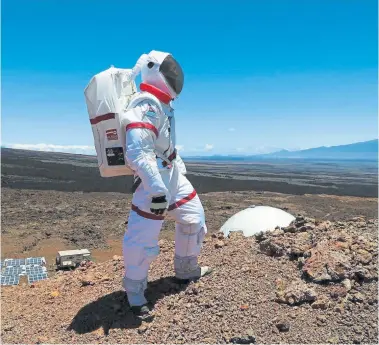  ??  ?? Sending astronauts to Mars is a step closer following a simulated mission to the Red Planet