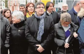  ??  ?? Puigdemont, el viernes pasado, en un acto político en Bruselas