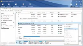  ??  ?? MiniTool Partition Wizard can handle troublesom­e SD cards.