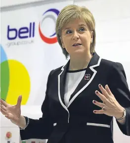  ??  ?? Nicola Sturgeon will appeal for “hope for the future”.