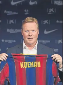  ?? FOTO: PEP MORATA ?? Koeman ha cogido las riendas del nuevo Barça