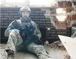  ?? ?? Korean Lt. Ken Rhee in Ukraine (Instagram)