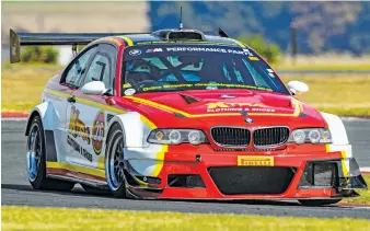  ?? Picture: Tony Alves ?? GOOD RUN. Adrian Dalton (X-Tra Clothes BMW M3 Turbo) won both of Saturday’s BMW M Performanc­e races at the Red Star Raceway near Delmas.