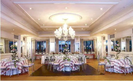  ??  ?? Celebrate a lasting and memorable occasion at The Manansala Ballroom.