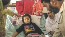  ?? NEW YORK TIMES ?? Asma Jaan, who was shot by militants, at a hospital in Srinagar, India.