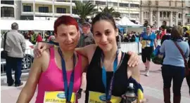  ??  ?? Lisa Vassallo, a Vodafone employee who ran the Half Marathon together with her mother Denise Farrugia.