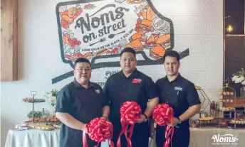  ??  ?? (From left) Chong, Avertino and Ardeles, who founded NOMS, will be opening their third branch at La Promenade Mall.