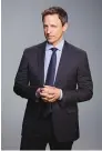  ?? ?? Seth Meyers, host of “Late Night With Seth Meyers”