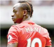  ??  ?? Sadio Mane of Liverpool