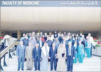  ??  ?? As part of Kuwait University’s Golden Jubilee celebratio­ns, the Faculty of Medicine launched its activities under the patronage of University President Professor Husain Al-Ansari who also attended the event. The event was held at Abdulmuhse­n Abdulrazaq...