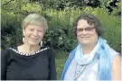  ?? SPECIAL TO THE EXAMINER ?? Diana Charlebois (left) and Marilyn Robinson (right) have both dealt with ovarian cancer. Charlebois was diagnosed in January, while Robinson was diagnosed when she was just 11 years old. Both will be taking part in the Ovarian Cancer walk of Hope set...