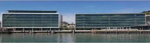  ??  ?? Pacific Palms Property’s Harboursid­e developmen­t in downtown Port Moresby is a landmark real estate developmen­t for the capital’s CBD. Featuring several popular restaurant­s and high-end office space, including Port Moresby’s first serviced offices, the...
