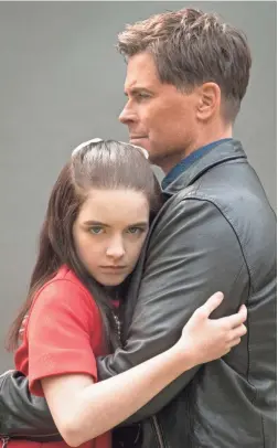  ?? LIFETIME ?? “At the end of the day, this is a movie about a father’s love for a daughter,” says Rob Lowe, with co-star Mckenna Grace.