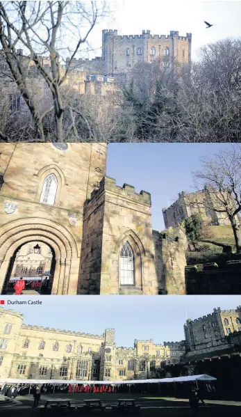  ??  ?? Durham Castle