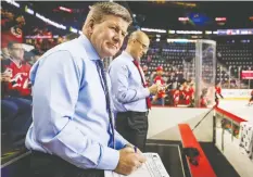  ?? SERGEI BELSKI/USA TODAY SPORTS/FILES ?? Calgary Flames head coach Bill Peters’ use of racist language against Akim Aliu a decade ago has sparked a firestorm about the problem of racism in hockey.