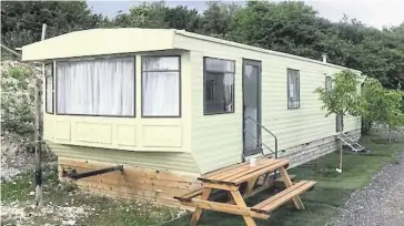  ??  ?? Mansfields wants to install 20 six-berth caravans - like the one pictured right - on the site