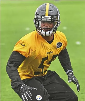  ?? Peter Diana/Post-Gazette ?? The Steelers did not trade up 10 spots in order for Devin Bush to ride the bench.