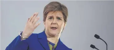  ?? ?? ↑ The First Minister was heckled at the Zero Tolerance Scotland event on violence against women