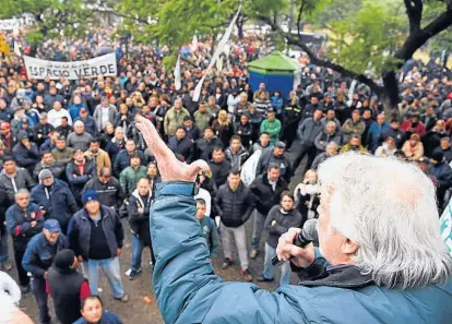  ?? (PEDRO CASTILLO / ARCHIVO) ?? Rubén Daniele. El combativo líder del sindicato de empleados municipale­s.