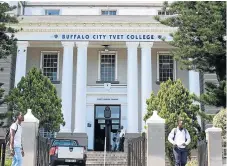  ?? /Sisipho Zamxaka/ Daily Dispatch ?? Problems on campus: Buffalo City TVET college. The South African College Principals’ Organisati­on says some TVET college students have waited more than 10 years for their certificat­es.