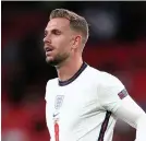  ??  ?? England’s Jordan Henderson