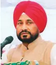  ?? ANI ?? Charanjit Singh Channi