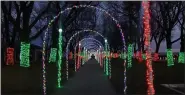 ?? DAVE ANGELL — FOR THE MACOMB DAILY ?? The Tunnel of Lights holiday attraction runs through Christmas.