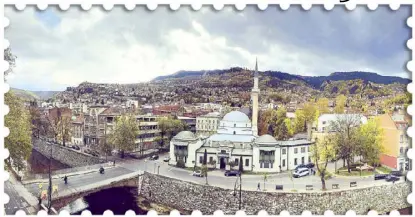  ?? Photos by JOANNE RAE RAMIREZ ?? SARAJEVO IN SERENITY. The view from the terrace of the first-class President Hotel in old town Sarajevo. Sarajevo was founded by the Ottoman Empire in the 15th century and the city grows around a Turkish-style marketplac­e. At its height, Sarajevo was the biggest and most important Ottoman city in the Balkans after Istanbul itself.