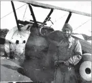  ?? SANTHYA MALIK ?? Hardit Singh Malik with a Sopwith Camel in 1917.