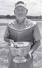  ?? PHOTO PROVIDED BY JACKSONVIL­LE AREA GOLF ASSOCIATIO­N ?? Richard Ames of Jacksonvil­le Beach won the 67th Jacksonvil­le Area Golf Associatio­n Senior Amateur Championsh­ip at the Deerwood Country Club, with a final-round 68.