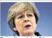  ??  ?? Theresa Mays geheimes Pulver wurde schon verschosse­n