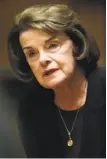  ?? Scott Strazzante / The Chronicle ?? Dianne Feinstein could hurt her chances for re-election if she stumbles and makes news during the face-off.