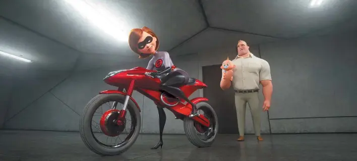  ??  ?? Los Increíbles 2. En la secuela de la gran película de Pixar, Elastigirl es quien se enfrentará a una supervilla­na a la altura de sus capacidade­s e inteligenc­ia.