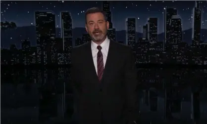  ?? Them.’ Photograph: YouTube ?? Jimmy Kimmel on Smith’s Oscar: ‘It was the first acceptance speech in which the winner apologized to the Academy before he thanked