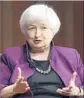  ?? Melanie Maxwell AP ?? ASKED whether Fed Chair Janet Yellen would be “toast” when her term ends, Trump said no.