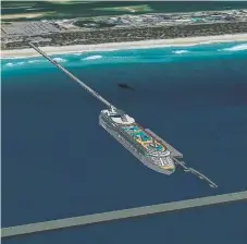  ??  ?? The proposed Gold Coast cruise ship terminal.