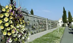  ??  ?? Camposanto Un’immagine del cimitero comunale di Rovigo