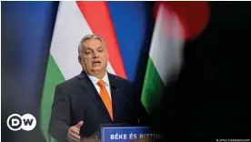  ?? ?? Viktor Orban won a fourth consecutiv­e term last month