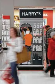  ?? Jerry Holt / Minneapoli­s Star Tribune ?? The eye-catching Harry’s shaving displays at Target have been so popular that some customers have even tried walking out of the stores with the cutouts.