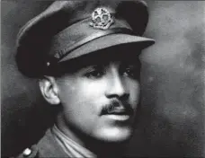  ??  ?? Walter Tull: profession­al footballer and British Army officer