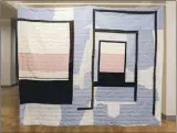  ??  ?? An architectu­ral quilt by artists Sheelagh Boyce and Annabelle Harty.