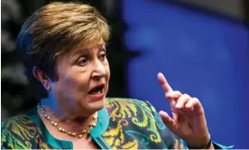  ?? Photograph: Jim Lo Scalzo/EPA ?? Kristalina Georgieva, director of the IMF, says high inflation has not been fully defeated.
